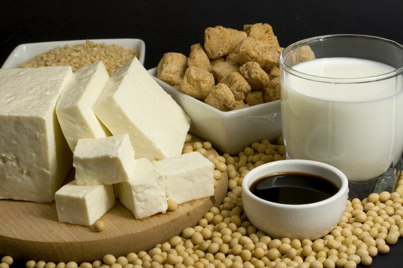 Soy milk and soy food compressed