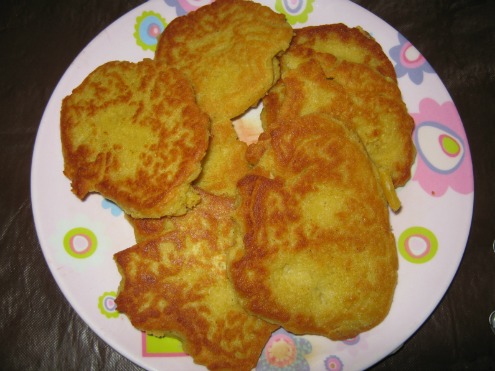 Chickpea flour pancakes