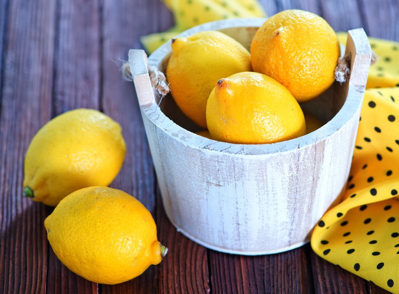 lemons in a basket