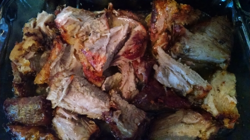 Seasoned pork chunks