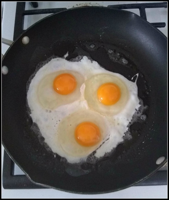 eggs in a pan